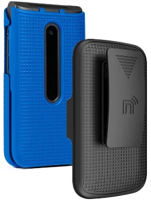 Комбинированный чехол-кобура с зажимом для ремня LG Classic Flip Phone blue