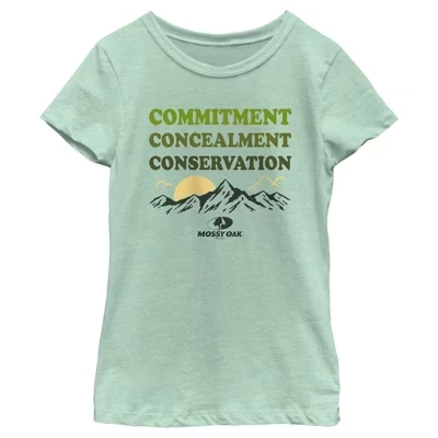 Футболка с надписью Girl's Commitment Convention Conservation мятного цвета