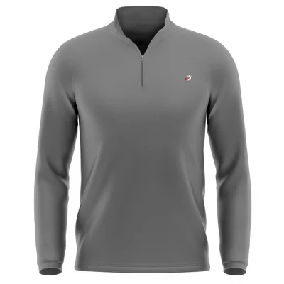 Мужская толстовка ncaa 1/4 zip с логотипом, угольная