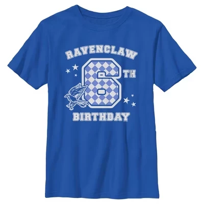 Футболка для мальчика Ravenclaw на 6-й день рождения, синяя