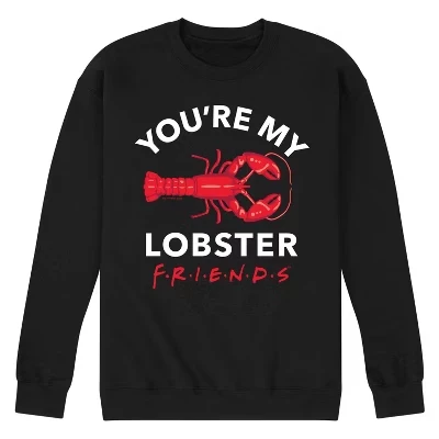 Мужской свитшот Friends «Ты мой лобстер», чёрный