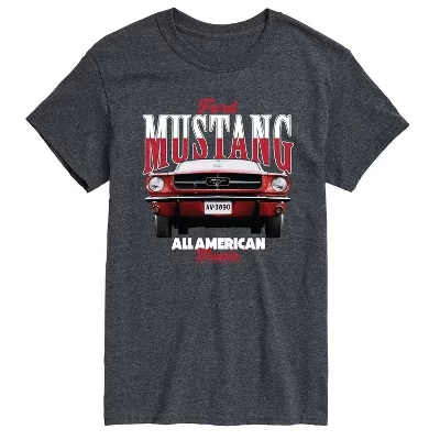 Мужская футболка Mustang All American Muscle с коротким рукавом и графическим рисунком heather charcoal
