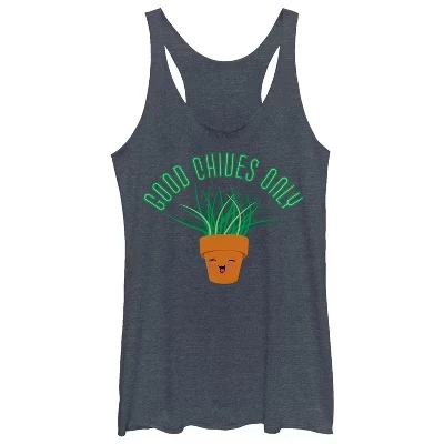 Женская спортивная майка Good Chives Only Racerback синего цвета