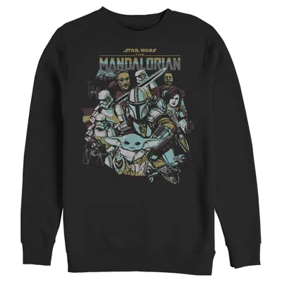 Мужская толстовка The Mandalorian Protect The Child черного цвета