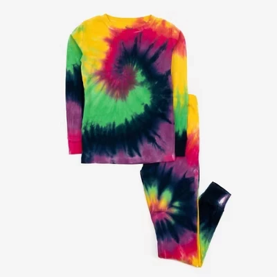 Детская пижама Leveret Kids из двух частей с красителем для галстуков swirl 2 tie dye