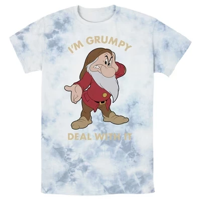 Мужская футболка Snow White Grumpy, тай-дай