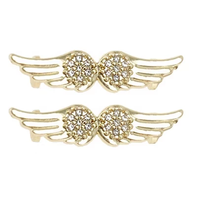Шармы на шнурки Unique Bargains «Крылья», золотистые