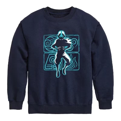 Толстовка для мальчиков Avatar Aang Airbending, синяя