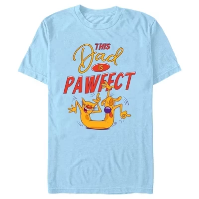 Мужская футболка Catdog This Dad is Pawfect светло-голубого цвета