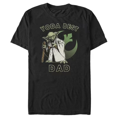 Мужская футболка A New Hope Yoda Best Dad, черная