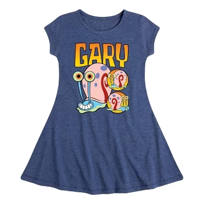 Платье для девочек SpongeBob Gary The Snail, голубое