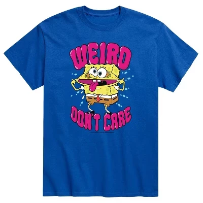 Мужская футболка с коротким рукавом Weird Don't Care и графическим рисунком