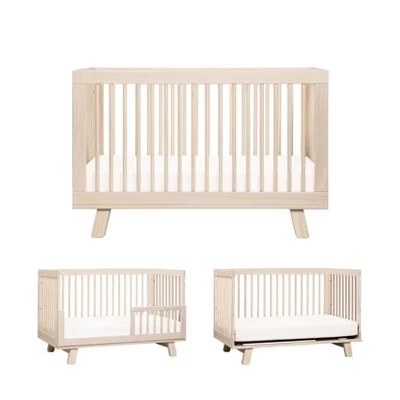 Детская кроватка Babyletto Hudson 3-в-1 с комплектом, натуральный