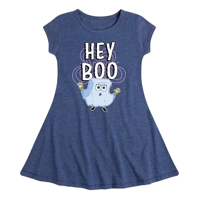 Графичное платье Hey Boo Fit & Flair с коротким рукавом-шапочкой