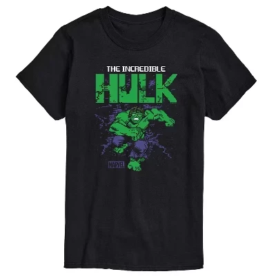 Men's -  - Hulk 8 Bit Pixelated Short Sleeve Graphic T-Shirt black