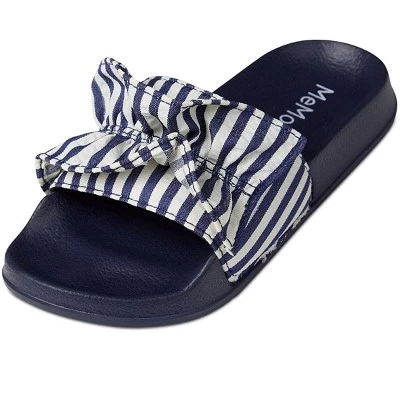 Сандалии для девочек MeMoi Ruffle Stripe, синие