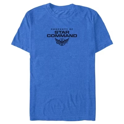Men's Lightyear Property of Star Command T-Shirt blue