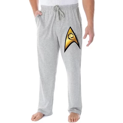 Мужские пижамные брюки Star Trek Starfleet, серые