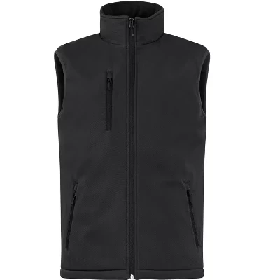 Утепленный мужской жилет Equinox Softshell черного цвета