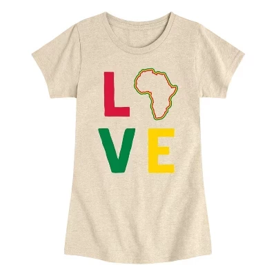 Приталенная футболка с коротким рукавом и рисунком Love Africa birch