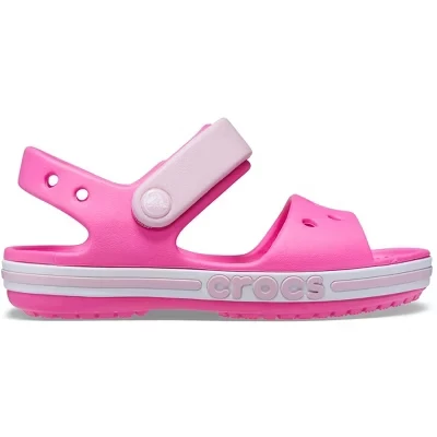 Детские сандалии Crocs Bayaband для малышей, розовые