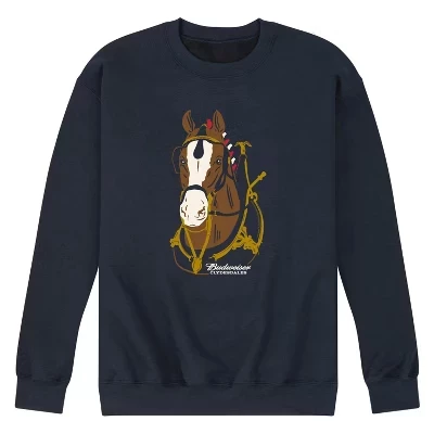 Мужской свитшот Budweiser Clydesdale, синий