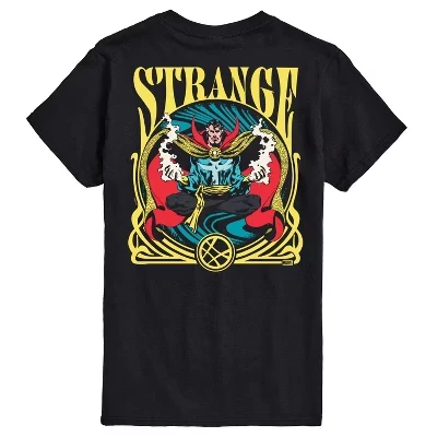 Мужская футболка с коротким рукавом и графическим рисунком Dr. Strange Card, черная
