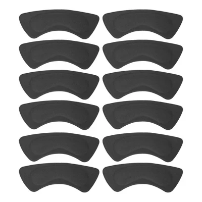 Накладки на пятку Unique Bargains веерообразные, 6 пар, черные