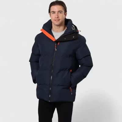 Мужская пуховка Canada Weather Gear с капюшоном, синяя