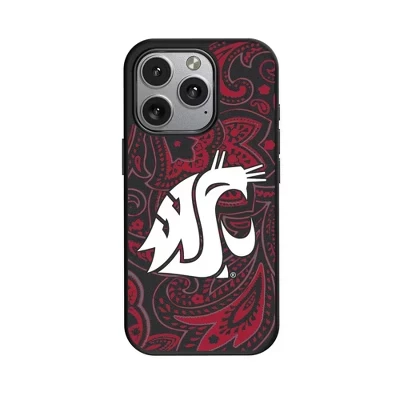 Чехол для мобильного телефона, совместимый с NCAA Pac-12 Universities Paisley MagSafe для Apple iPhone washington state cougars