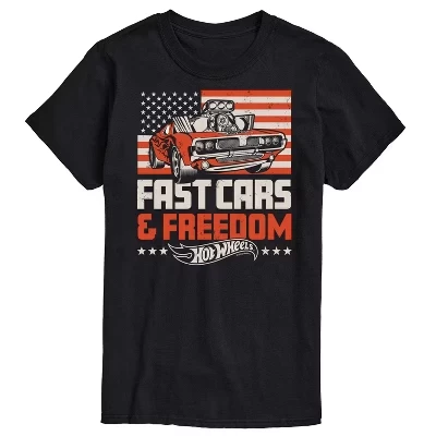 Мужская футболка Rodger Dodger Fast Cars & Freedom Flag с коротким рукавом и графическим изображением Роджера Доджера, черная