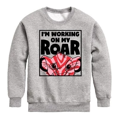 Я работаю над своей флисовой толстовкой с длинным рукавом Roar Graphic athletic heather