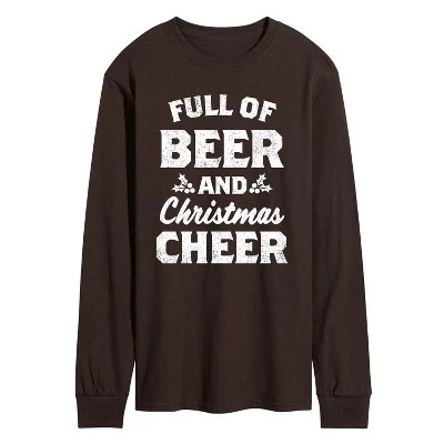 Мужская футболка с длинным рукавом Beer And Cheer с графическим рисунком