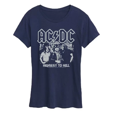 Женская футболка ACDC Hellway, синяя