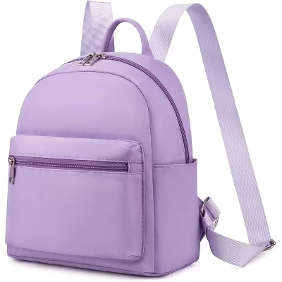 Lightweight Mini Backpack for Women – Small Waterproof Daily Purse & Casual Daypack purple