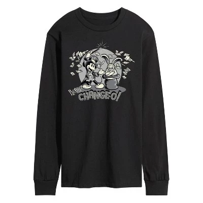 Мужская футболка Presto Chango с длинным рукавом и рисунком, черная