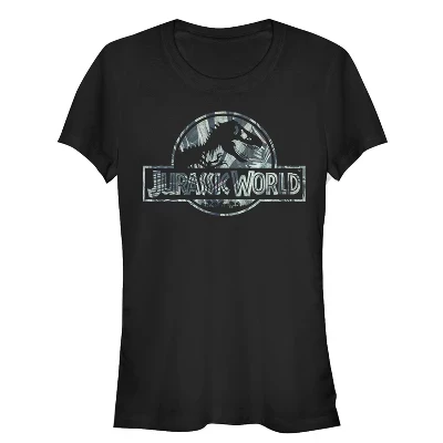 Футболка с логотипом Juniors Womens scale Tropical T. Rex черная