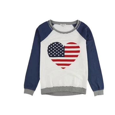 Женский пижамный свитер PJ Salvage American Flag, белый