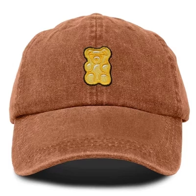 Женская бейсболка DALIX Yellow Gummy из хлопка, оранжевая