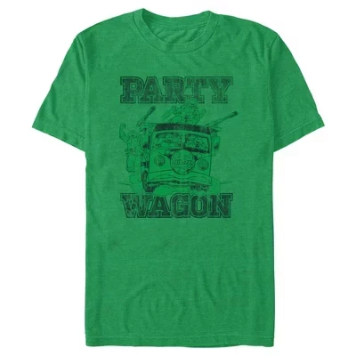 Мужская футболка TMNT Party Wagon, меланжевая