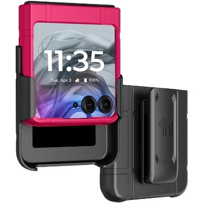 Чехол Nakedcellphone Motorola RAZR с клипсой, розовый