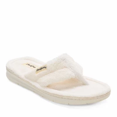 Женские шлепанцы Dearfoams Wrenley Terry, бежевые