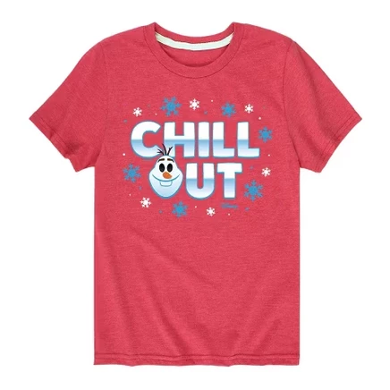 Футболка для мальчиков Disney Olaf Chill Out, красная