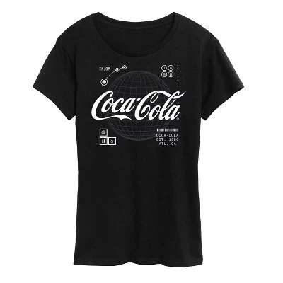 Женская футболка Coca Cola Enjoy 1886 Atlanta, черная
