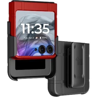 Чехол Nakedcellphone Motorola RAZR с клипсой, красный
