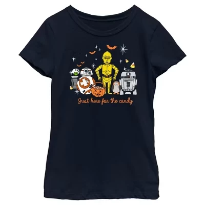 Футболка Girl's Halloween Here for Treat Friends для девочек на Хэллоуин