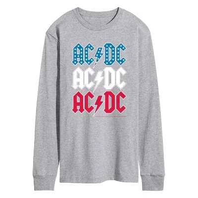 Мужская футболка с длинным рукавом USA Stack с графическим рисунком athletic heather