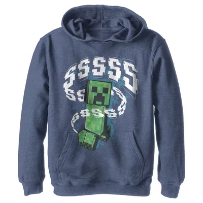 Худи для мальчиков Minecraft SSSS Creeper, синее