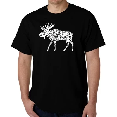 Мужская футболка Word Art - Moose black