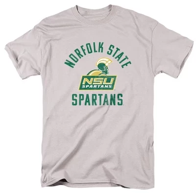 Мужская футболка NCAA Norfolk State с логотипом, серебристая